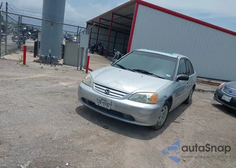 2003 Honda Civic Lx z USA, uszkodzony, nr VIN 2HGES16543H605391